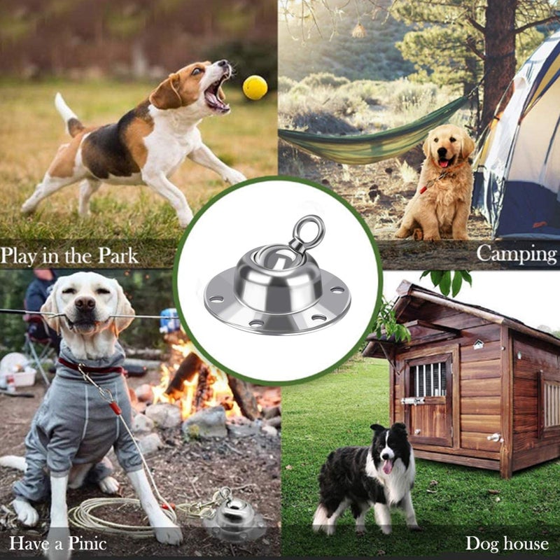 Highland Farms Select 360Â° Swivel Dog Tie Out Stake Dog Anchor - Heavy Duty Rust Proof Dog Yard Stake Holds 1000Lbs of Pull Force for Yard Camping Outdoor - Image 5